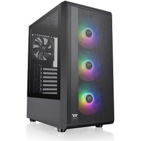 Resim Thermaltake S200 Tg 650w 80+ Argb 3x120mm Fan Mesh Ön Panel, Tempered Glass Pencereli Oyuncu Kasası 