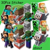 Resim 30 adet Pixel Savaşçı Çıkartması - Canlı Karikatür Stili Savaş Karakterleri, Güç Gerektirmez, Kendinden Yapışkanlı Kağıt Çıkartmalar, Dünya Temalı Doğum Günleri İçin Plastik Yüzey Süslemeleri, Karışık Renkler, Düzensiz Şekiller, Parıltılı Bitiş, Parti Süslemeleri, Temalı Parti Aksesuarları, Animasyonlu Karakter Tasarımı, Dayanıklı Parti Süslemesi 