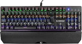 Resim Rampage KB-R86 UMBRA Siyah USB Rainbow Aydınlatmalı Blue Switch Mekanik Gaming Oyuncu Klavye 