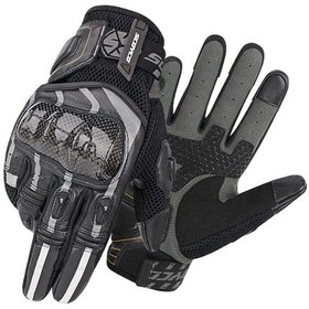 Resim Mc109 Karbon Fiber Korumalı Yazlık Eldiven Siyah-gri 