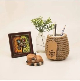 Resim Ambarope Jüt Halat 12 Mm 20 Metre Ip Halat Hasır Ip Dekor Ipi Jüt Kendir Jüt Çuval Ipi 