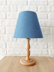 Resim Retro Now Perge Natural Ahşap Ayakli Abajur 