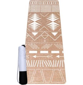 Resim Seeka Doğal Jüt Yüzeyli Yoga Matı - Trıbal Çok Renkli 