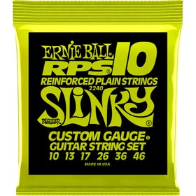 Resim Ernie Ball 2240 RPS-10 Regular Slinky Nickel Elektro Gitar Teli (10-46) 