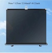 Resim Tongdashop Araba Güneşlik Perdesi 58x125cm, Güneşten Koruma Ve Gizlilik, Emniyetli Yapışkanlı, Tüm Mevsimler 