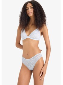 Resim DeFacto Dantel Brazilian Külot-Fall in Love T3197AZ25SPBE343 Mavi 