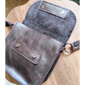 Resim Hakiki Deri Elyapımı Çanta 20*20 cm 