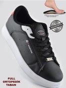 Resim Mp 1079 Ortopedik Cilt Malzeme Suya Dayanıklı Erkek Spor Ayakkabı Siyah 