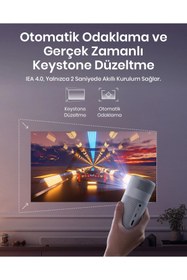 Resim Anker Nebula Capsule Air Taşınabilir Projeksiyonlu Hoparlör Beyaz D4112 