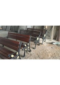 Resim Ahşap Bank Döküm Ayaklı Bank Sırtlı Bank Modeli Ahşap 