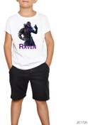 Resim Fortnite Raven Beyaz Çocuk Tişört 