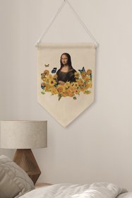 Resim Salon Pinterest Duvar Dekoru, Van Gogh Ve Mona Lisa Sanat Serisi, Kanvas Flama Duvar Örtüsü NO:454 - Renkli - 22 / 50 x 70 