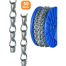 Resim Etsylight Avize Zinciri, Floresan Zinciri, Metal Sepet Zinciri-Fabrika Satış- 50 Metre 