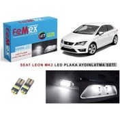 Resim Seat Leon Mk3 Led Plaka Aydınlatma Ampul Seti Femex Parlak Beyaz 