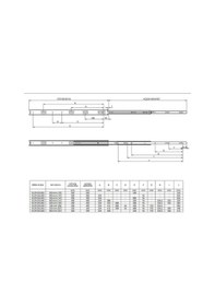 Resim En 35 Mm Teleskopik Bilyalı Çekmece Rayı - 40 Cm 5 Takım Metalik 
