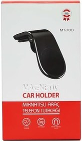 Resim PDAteknoloji Mıknatıslı Araç Telefon Tutacağı Siyah Mt-70D 