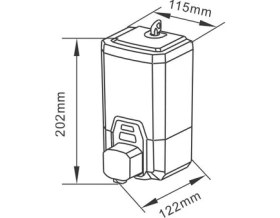 Resim Omnipazar Xinda ZYQ100P Manuel Köpük Dispenseri Plastik 1000 ml 