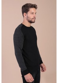 Resim Ferraro Bisiklet Yaka Superfine Yün Kazak - Siyah Siyah (490433728) Siyah 