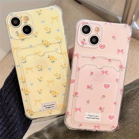 Resim A Creative High-End Tasarımı, Bantlı Tam Ekran Sarı Çiçek Deseni ile Kart Ekleme için Tasarlanmış, for Iphone için Uygun 