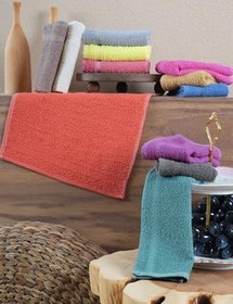 Resim 12'li 30x30 cm Rengarenk Mutfak Havlusu Seti - Yüksek Su Emiciliği ile Yumuşak ve Dayanıklı Çok Renkli-30 x 30 