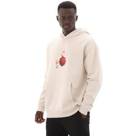 Resim New Balance Mnh3411 Erkek Sweatshirt Krem 