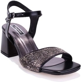 Resim Dagoster Dza07-3371040 Siyah Klasik Topuklu Kadın Ayakkabı siyah 