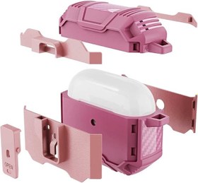Resim Coverzone Apple Airpods 3. Nesil ile uyumlu Kılıf Kulaklık Koruyucu Karbonfiber doku tasarımlı Çengel Aparatlı Airpods 3. Nesil ile uyumlu Airbag Panoply Siyah 