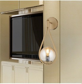 Resim Mirza Tekli Eskitme Bal Camlı Modern Yatak Başı Salon Aplik Eskitme 