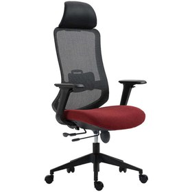 Resim Adore Mobilya Flex Yönetici ve Ofis Koltuğu-File Kumaş-Koyu Kırmızı 66,5x124,5-134,5x56 cm (GxYxD) 