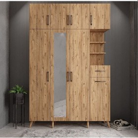 Resim Açelya Portmanto Vestiyer Çam 180 CM M11 