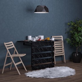 Resim Duvara Monte Katlanabilir Yemek Masası Balkon Masası 