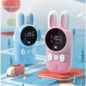 Resim Wowkids XJ11 Rabbit Çocuk Walkie Talkie Blue-Pink 1-3 Pmr Telsiz 