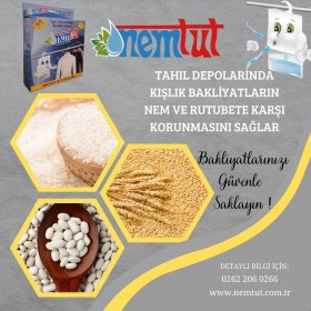 Resim Nemtut Nem Alıcı Önleyici Rutubet Küf Giderici Emici Korozyon Önleyici Koku Giderici 1 kg 1 Kutu 2 Paket 
