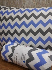 Resim Üntaş Life Tek Kişilik Lastikli Çarşaf+1 Adet Yastık Kılıfı Mavi Gri 