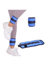 Resim Gus Company 2 Adet 1'er Kg El Ve Ayak Bilek Ağırlığı Ayarlanabilir Kayışlı - Ağırlık Kum Torbası Mavi 