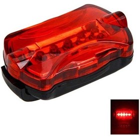Resim Arka Led Işık Bisiklet Arka Lambası Çok Fonksiyonlu Kırmızı Uyarı Işığı Kırmızı 