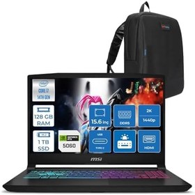 Resim Msı Katana 15 Hx B14WFK-449XTR 14. Nesil Intel İ7-14650HX 128GB Ddr5 1tb SSD 8GB/RTX5060 115W 15.6" Qhd 2560X1440 165Hz IPS Freedos Taşınabilir Bilgisayar. W449XTRF28128G + ZETTAÇANTA 