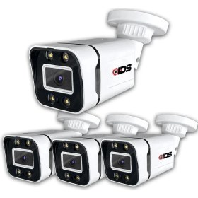 Resim IDS 5MP Lens 1080P AHD Full HD Güvenlik Kamerası Beyaz Gece Görüşlü Tüm Mekanlar İçin Su Geçirmez 