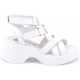 Resim Venüs 2313115y Dolgu Topuk Bilek Boy Cırtlı Kadın Sandalet Beyaz 