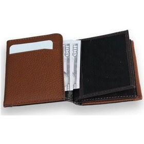 Resim Guard Leather Guard Kahverengi - Taba Çift Renk Bölmeli Hakiki Deri Kartlık Çok Renkli 