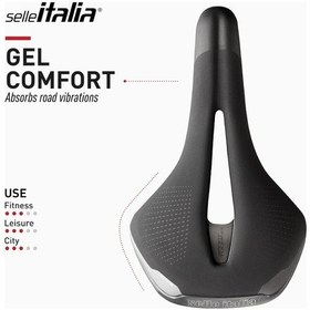 Resim Selle Italia St5 Flow Jelli Bisiklet Selesi 165x276mm L2 