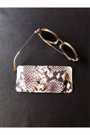 Resim ViP GiFT Gözlük Kılıfı Gözlük Kabı Hakiki Deri Snake 