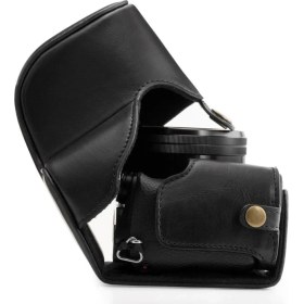 Resim MegaGear Sony Alpha A6000 A6300(16-50mm) Suni Deri Kamera Çantası 