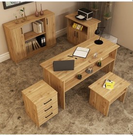 Resim KALENDER DEKOR MERKÜR-1-2-3-4-5 OFİS BÜRO MASASI TAKIMI MRK04 