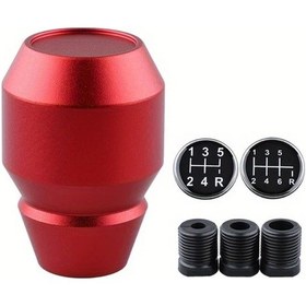 Resim Lumaworld Kırmızı 5-6 Vites Manuel Polisaj Vites Topuzu - Ergonomik Dayanıklı Hafif 