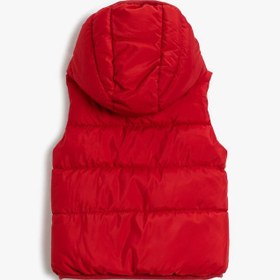Resim Erkek Bebek Şişme Yelek Kapüşonlu İçi Polar Astarlı 