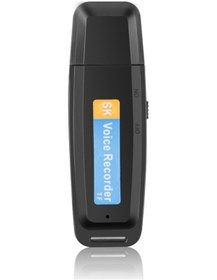 Resim Şarj Edilebilir Taşınabilir Usb Dijital Ses Ses Kaydedici For 32gb Siyah 