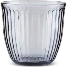 Resim Karaca Gordes 6'lı Cam Su Bardağı 290 ml Antrasit 