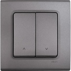 Resim Viko Linnera Life Granit Grisi Jaluzi Kumanda Anahtarı Çerçevesiz - 90442016 