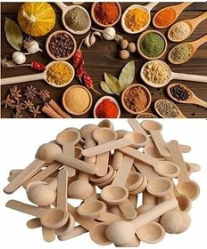 Resim 12 Adet Mini Baharat Kaşığı Kavanoz Kaşığı Baharatlık Mini Kaşık 